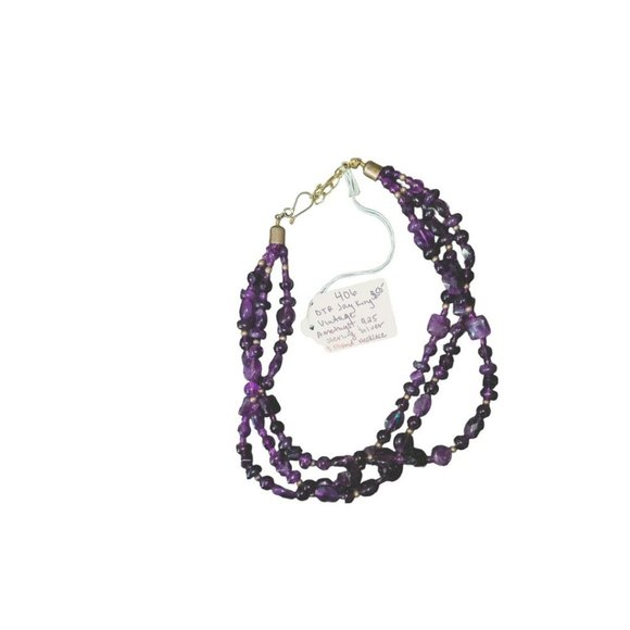 Jay King 925 Silver Amethyst Necklace - Picture 1 of 1